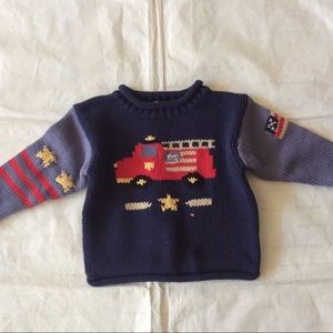 NWT Driving Force FIRETRUCK Sweater 12 M